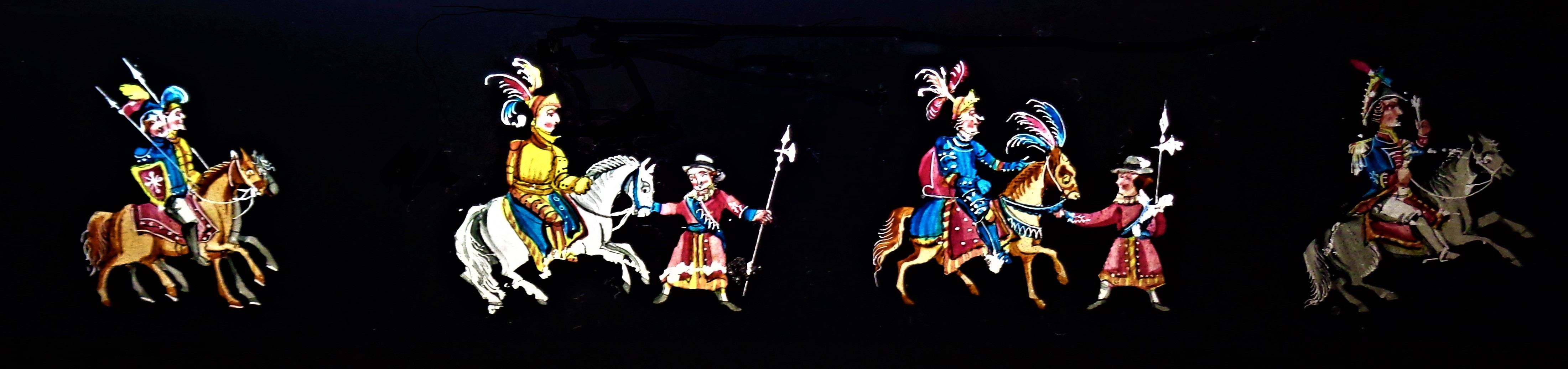 hand painted magic lantern slide